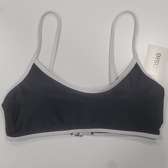 Kensie Color Block Bikini Top Size Large - Picture 5 of 8